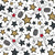 Team Spirit Hockey Sticks Pucks and Stars in Gold and Steel Grey Image