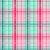 Retro Pink and Aqua Plaid on white large scale wallpaper Image