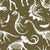 Dinosaur skeletons by MirabellePrint / Olive green linen textured background Image