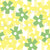 Mod Daisy, Geometric Floral, Yellow and Green flowers, Summer floral print, Abstract daisy, Cubic flower print Image