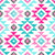 Southwest Aztec Geometric Shapes in Pink and Turquoise Blue Image