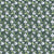 Scattered Heirloom Blooms in White and Gray on Olive Green Image
