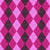 Argyle Pattern, Pink Purple Baby Pink, Black Stitching Image