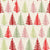 Multicolored Pine Trees on Warm White // Large Scale // Evergreen Joy Image