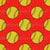 Softballs and Sparkle Stars in Red Image
