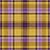Halloween tartan plaid by MirabellePrint / Mustard Yellow Purple Linen Textured Image