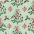 Christmas holly, mistletoe and ornaments on mint Image