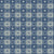 Faux Knitted Wool Gingham with 3 Color Hearts Retro Folk Nordic Warm Grandpa Style Dusty Blue Image