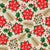Christmas Poinsettias and Light Pale Tan Festive Holiday Botanicals Image
