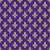 Fleur de Lis Pattern, French, Royal, Cream on Purple Image