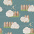 Sleepy Sheep in Teal - Counting Sheep Collection Image