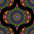 Maximalist Rainbow Mardigras Dot Mandala Retro Ogee Image