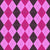 Argyle Pattern, Baby Pink Purple Pink, Black Stitching Image