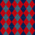 Argyle Pattern, Red Navy Blue Blue, Black Stitching Image