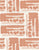Freehand Geometric Abstract textured brush strokes Light Terracotta and Beige Image
