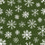 Winter Snowflakes on Christmas Green Image