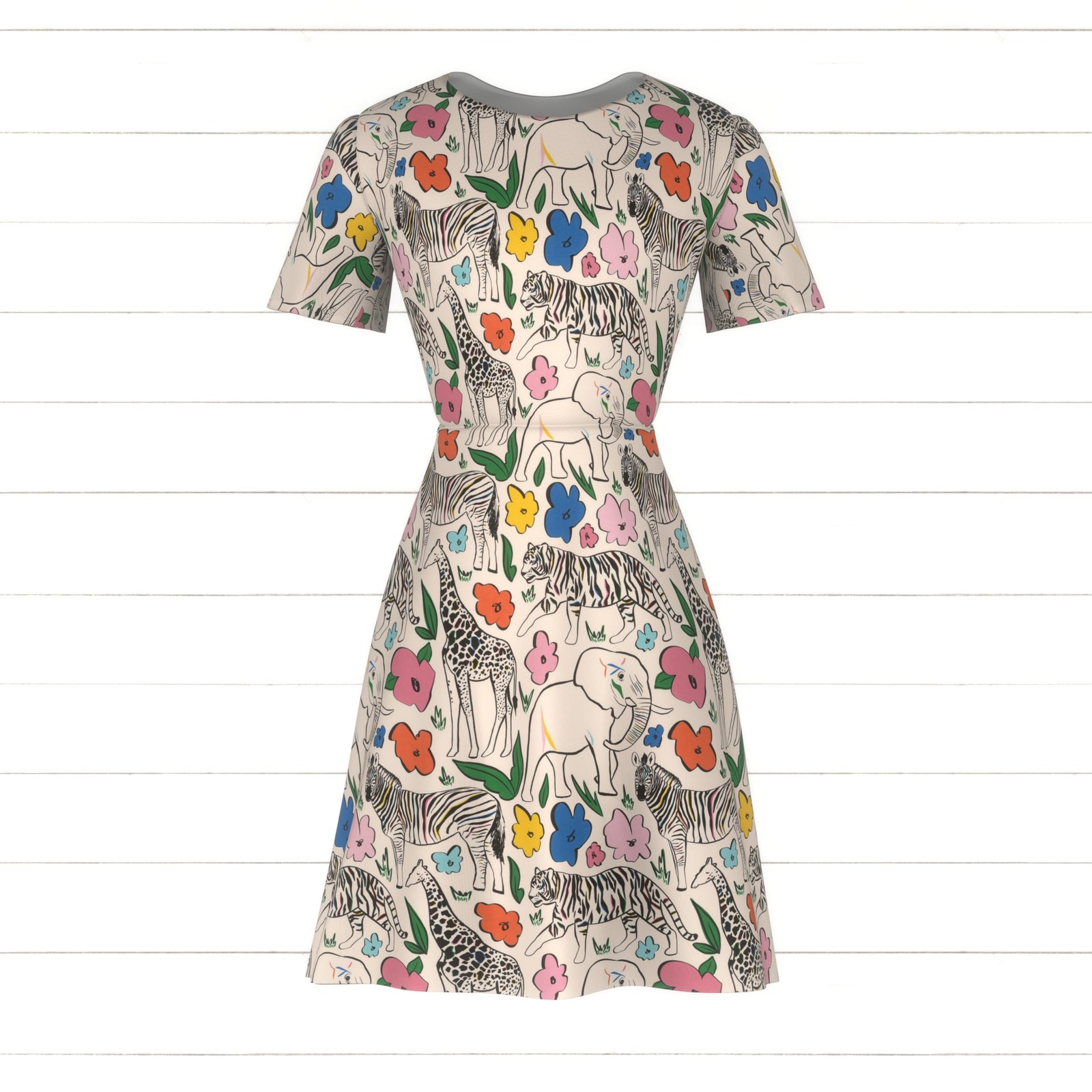 Wildlife out on safari hero, animal summer print
