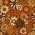 Maximalist Retro Orange Bohemian Floral Pattern Image