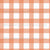 Gingham Plaid Check Burnt Orange Bright White Classic Retro Blender Image