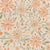 Hand Painted Watercolor Daisy Floral in Peach and Sage on Light Peach Image