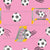 Watercolor Soccer Goals Pink Image