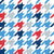 Team Spirit Football Houndstooth in Tennessee Titans Colors Blue Navy Red and Silver Image