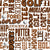 Gold Terms Word Cloud in Brown Image