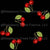 Vintage Cherries on Black Image