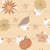 Hiding ghosts (on light yellow) - Sweet little halloween ghosts hiding behind pumpkins, sunflowers and leaves (part of the “hide and ghoul seek” collection) Image