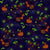 Bioluminescent Corals Orange Green Midnight Blue Image