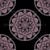 Dusky Rose Fronds Polka Dot Mandala Image