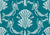 Damask mermaids (on dark teal) Image