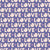 LOVE All Over Typography with Hearts in Rose on Blue Image