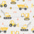 Watercolor Construction Trucks Kids Vehicles Ecru Image