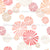 peach fuzz block print floral - pantone color of the year 2024 - peach plethora color palette - abstract botanical design Image