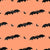 Black Bats on Peach Image