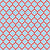 Latticework - Quatrefoil - Moroccan Trellis - Red White and Blue Image