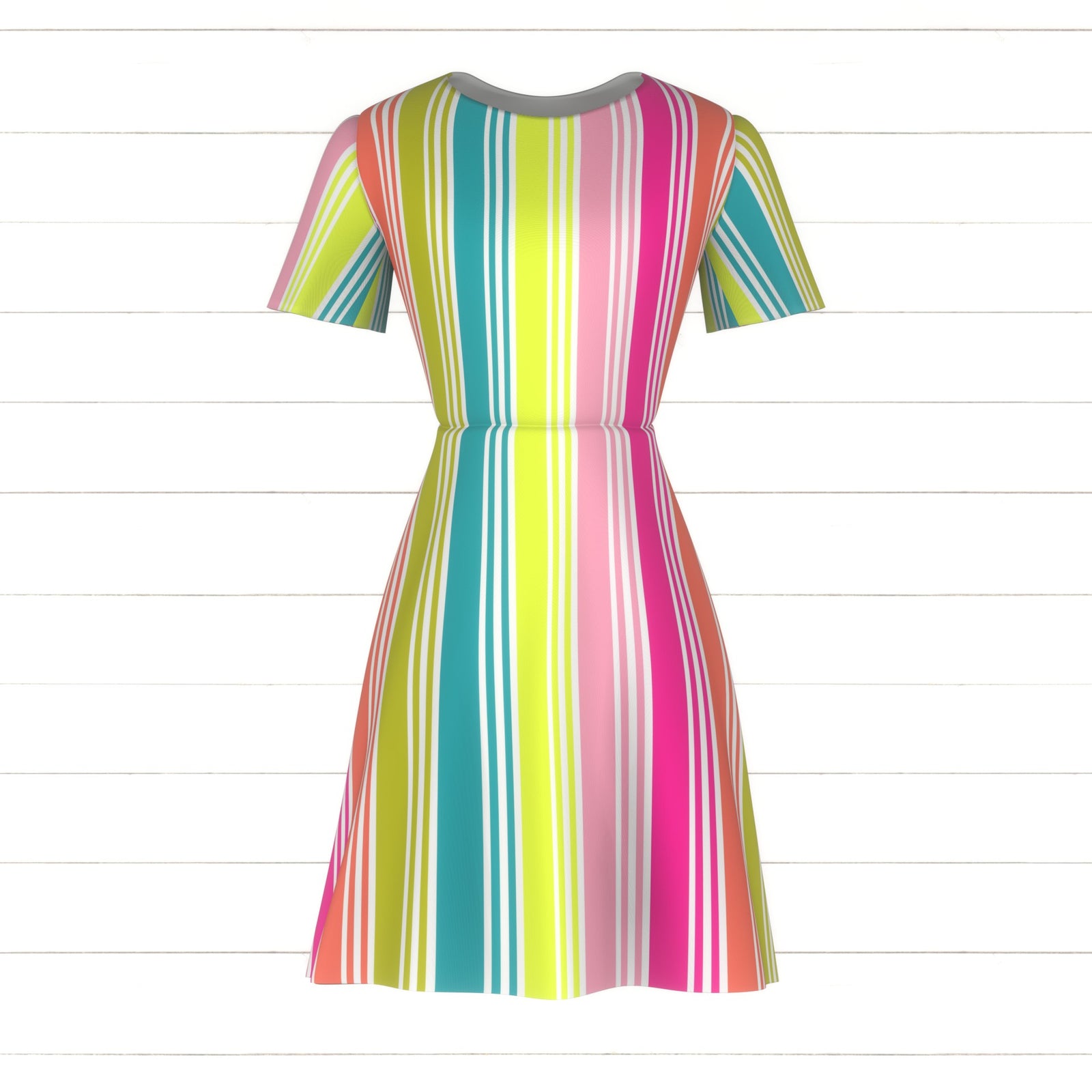 Bright Pink Coral Neon Green Neon Yellow Neon Turquoise Neon Swim Stripe