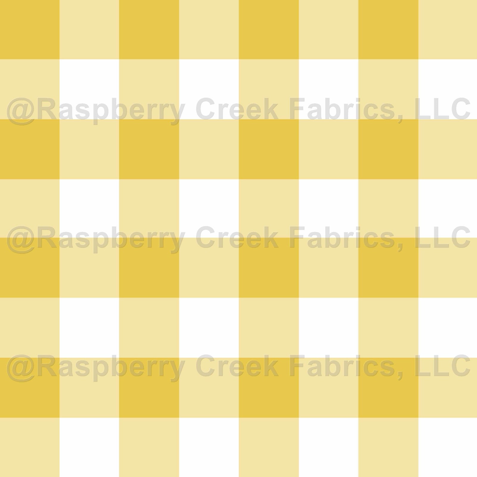 Classic Gingham in Golden Yellow by Tessa Hall
