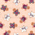 Christmas Gingerbread Men Cookies Toss on Peach Apricot Image