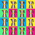Pop Art Espresso Pot on Blue Yellow Green and Red Image