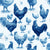Chickens Blue Image