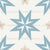 Nordic Christmas - Blue Nordic Star & Tan Snowflakes Image
