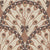 Art Deco Peacock Mocha Mousse Pantone Color of the Year 2025 Coquette Bow Fabric - Art Deco Mocha Mousse Dark Plume by Dawn K Designs Image