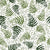 Greenery Ferns Pressed flowers Stone Image
