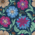 Mid Century Retro Autumn Floral in Poseidon and Festival Fuchsia Image