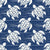Sea Turtles in Crisp Navy, Coastal Summer Vacation by KristenInStitches Image
