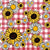 Sunflower Gingham - Red Image