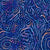 Neon juvenile emperor angelfish print - tropical fish skin pattern - electric blue Image