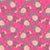 Dopamine hot pink floral fabric, roses on fushia Image